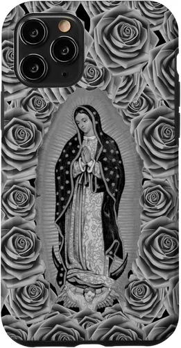 Vista 28 de Funda para iPhone 14 Pro Max Our Lady Virgen De Guadalupe Virgen María Floral