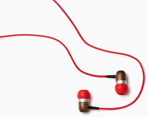 Vista 2 de Symphonized Auriculares de madera premium con cable (conector de 0.138 in) Sonido de graves profundos, sonido 3D, control de volumen de micrófono