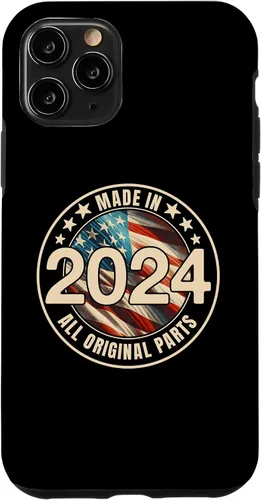 Vista 10 de iPhone 15 Made In 2024 All Original Parts Year Vintage Vintage Case