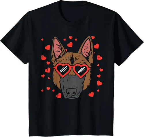 Vista 82 de Camiseta de regalo para perro con cara de pastor alemán, Negro, S