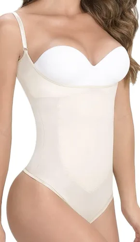 Vista 4 de Faja Faja Colombiana Premium Faja Body Briefer Tanga Formas El Cuerpo Correas Ajustables Alineador de Busto