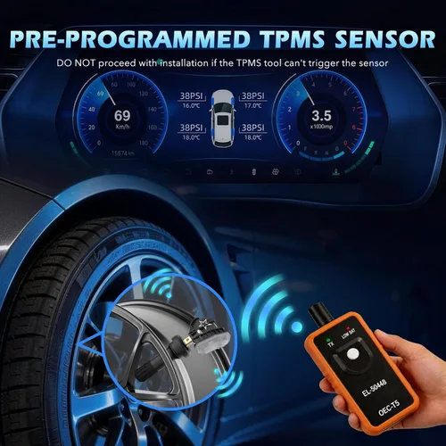 Vista 7 de RENECTIV Sensor GM TPMS, sensor de sistema de monitoreo de presión de neumáticos (TPMS) apto para Buick Cadillac Chevrolet GMC Pontiac