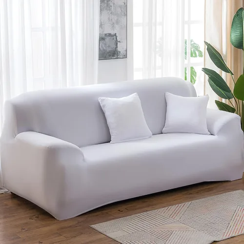 Vista 12 de Morbuy Funda súper elástica para sofá, 4 piezas de elastano, funda de sofá modular de color sólido con parte inferior elástica, protector de muebles