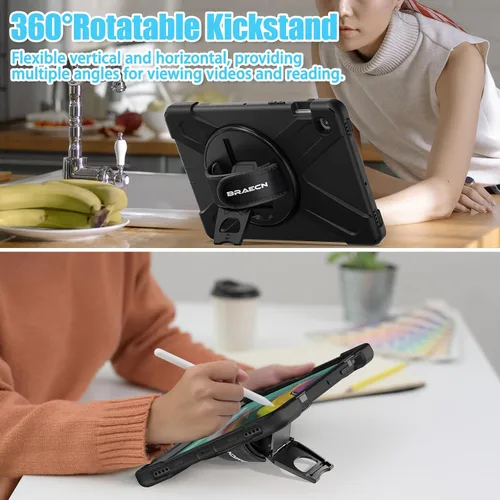Vista 5 de BRAECNstock Para Samsung Galaxy Tab S5e Funda 10.5 Pulgadas 2019 (SM-T720/T725/T727) Con Protector De Pantalla Soporte De Lápiz Soporte