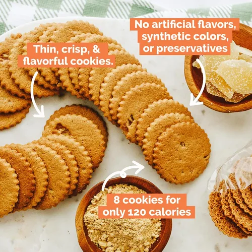 Vista 3 de Dewey's Bakery Triple Ginger - Galletas finas de estilo moravo Horneadas en pequeños lotes Ingredientes reales y simples Receta de panadería