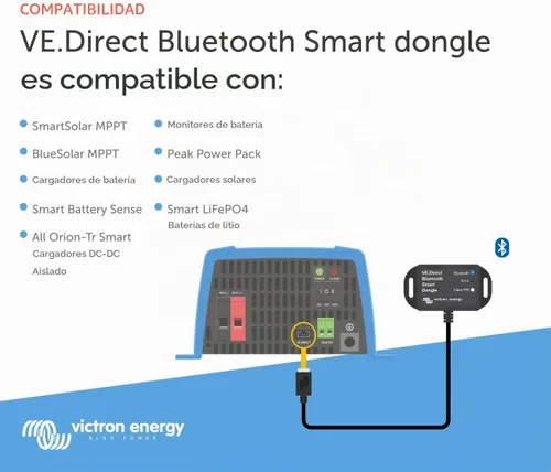 Vista 4 de Victron Energy VE.Direct Smart Dongle (Bluetooth) - Monitoreo inalámbrico para BMV y MPPT - Compatible con iOS y Android a través de la aplicación