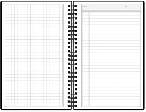 Vista 2 de Blue Sky Notes Professional Notebook, 5.5" x 8.5", Black