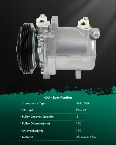 Vista 126 de SCITOO Compresor de CA para T-oyota Yaris 1.5L 2007 2008 2009 2010 2011 2012 2013 AC Compressor 639839 157318 158318 6512467