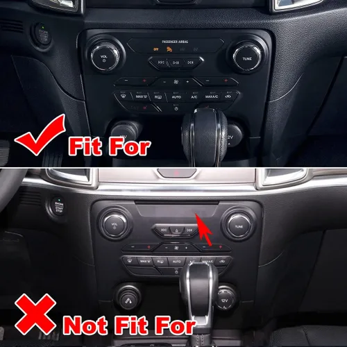 Vista 2 de ruihe Panel de control de audio de radio para tablero central, calentador de aire acondicionado automático, cubierta de control de temperatura