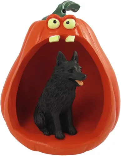 Vista 115 de Conversation Concepts Figura de Corgi galés de Halloween y calabaza Welsh Corgi Pembroke
