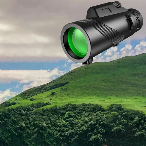Vista 6 de 12 * 50HD monocular Telescope with Smartphone Adapter, Tripod, high Power monocular, Lightweight monocular Telescope for Bird Watching Trips