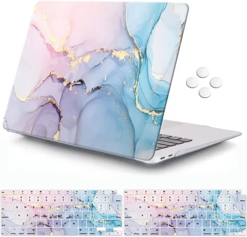 Vista 10 de iCasso - Funda para MacBook Air de 13 pulgadas 2020 M1 A2337, paisaje abstracto Funda protectora rígida para MacBook Air de 13 pulgadas 2019 2018