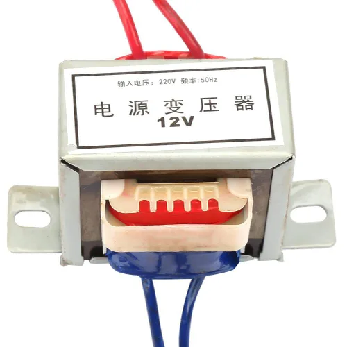 Vista 6 de Transformador de potencia único, AC 220V a AC 12V/24V Transformador de potencia 10W 50Hz Transformador electrónico (12V)