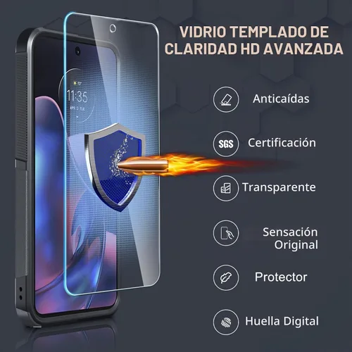 Vista 4 de Funda compatible con Moto G 5G 2024, cuerpo completo, resistente