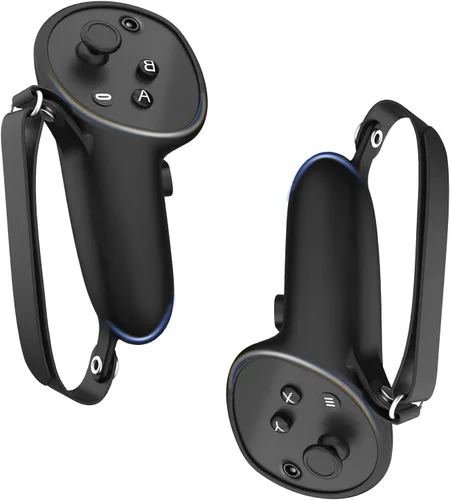Vista 8 de Vakdon Controller Grip Cover Compatible for Meta Quest Pro Accessories Anti-Throw Handle Protective Sleeve Silicone Cover with Adjustable Knuckle
