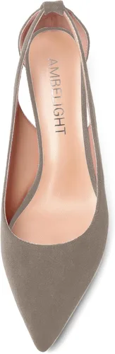 Vista 3 de Zapatos de tacón bajo para mujer, sin cordones, con puntera puntiaguda, de 2.0 in