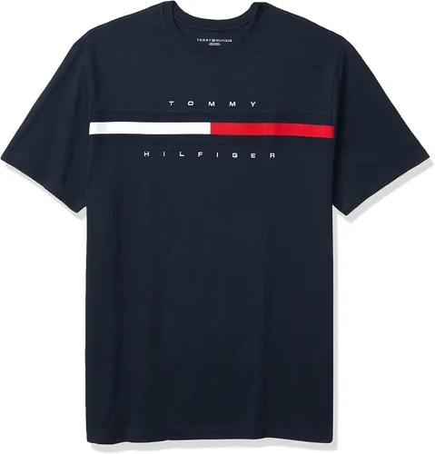 Vista 4 de Tommy Hilfiger - Camiseta de manga corta con estampado de rayas distintivas para hombre