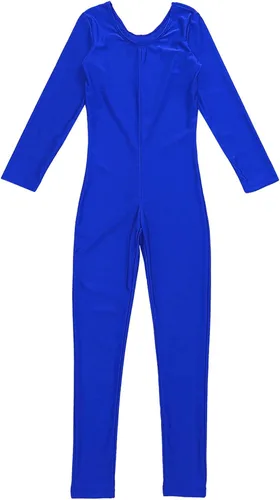 Vista 4 de Body de gimnasia de longitud completa para niñas, para danza, sin pies, sin costuras, elástico, activo