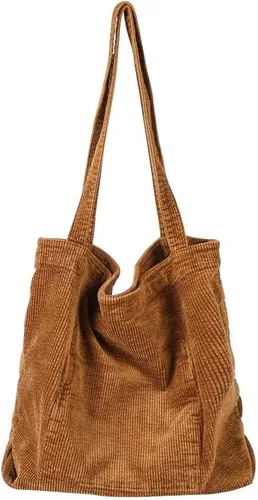 Vista 3 de Bolsos de hombro para mujer, bolsos de mano casuales de pana