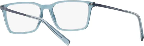 Vista 6 de AX ARMANI EXCHANGE AX3077 - Marcos rectangulares para anteojos con receta para hombre, lente transparente brillanteazul demostración, 2.126in, Azul