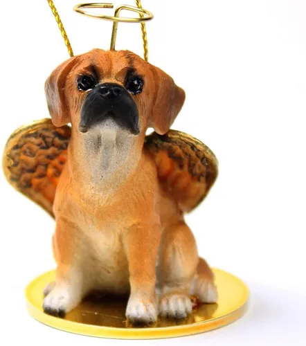 Vista 127 de Conversation Concepts Adorno navideño: Chihuahua, pelo largo 19-Dorado