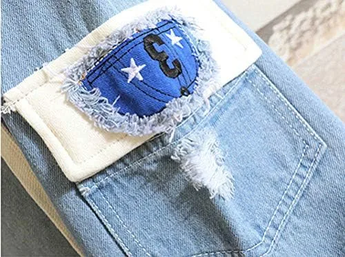 Vista 3 de Ting room Anime Denim Jacket Streetwear Hip Hop Mens Hooded Jean Jackets Casual Outerwear Cosplay Costumes