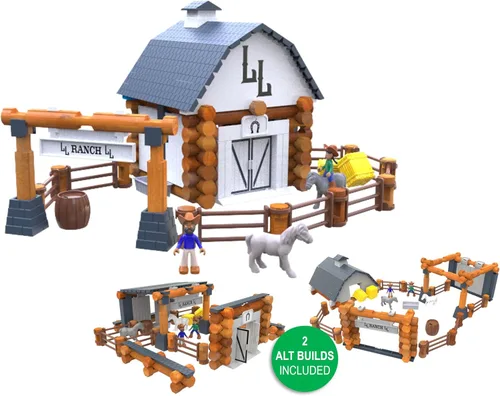 Vista 8 de Lincoln Logs Lata del 100 aniversario