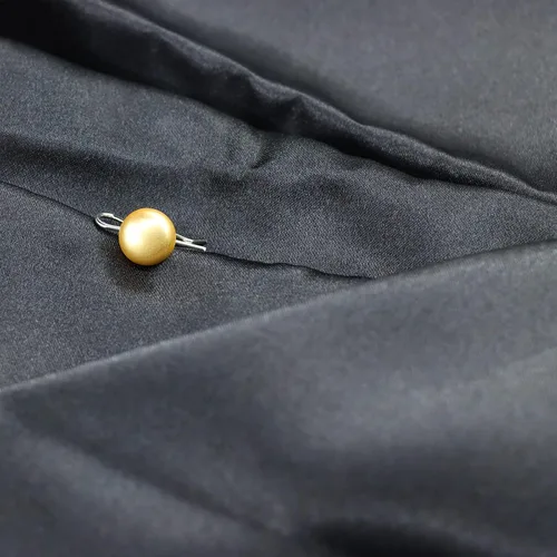 Vista 5 de Jerler 10 piezas de oro Matal Botones Adornos Coser en Ropa Botones (dorado)