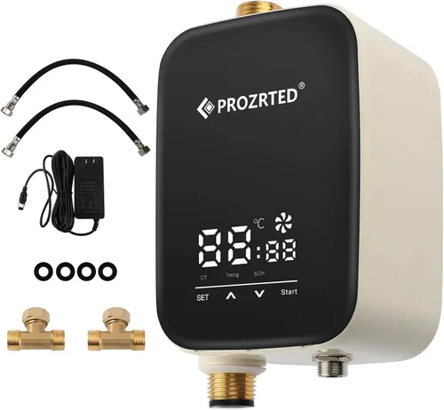 Vista 10 de Bomba de circulación instantánea de agua caliente con temporizador digital integrado y válvula de control de termostato ajustable