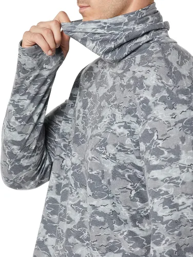 Vista 5 de Tienda Essentials Camisa de manga larga con cuello enrollado y tecnología suave para hombre
