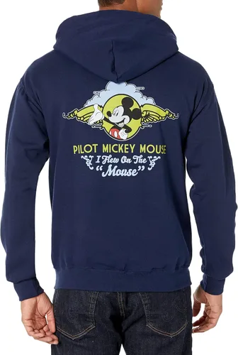 Vista 3 de Disney Hombre One Walt's Plane-Pilot Mickey Mouse Sudadera con capucha
