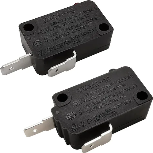 Vista 11 de Pieza de repuesto para interruptor de puerta de horno de microondas, 16A 125VAC, KW3AT-16 (compatible con KW3A-16), normalmente cerrado, 1 unidad