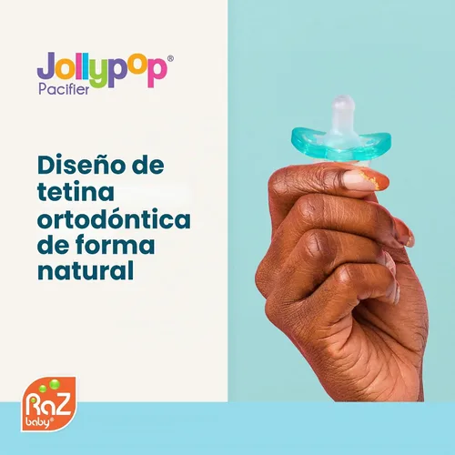 Vista 3 de jollypop Baby Pacifier, sin perfume, Azul