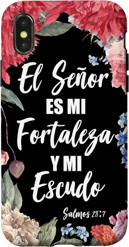 Vista 5 de El Señor ES Mi Fortaleza Spanish Christian Bible Verse Case for iPhone 17