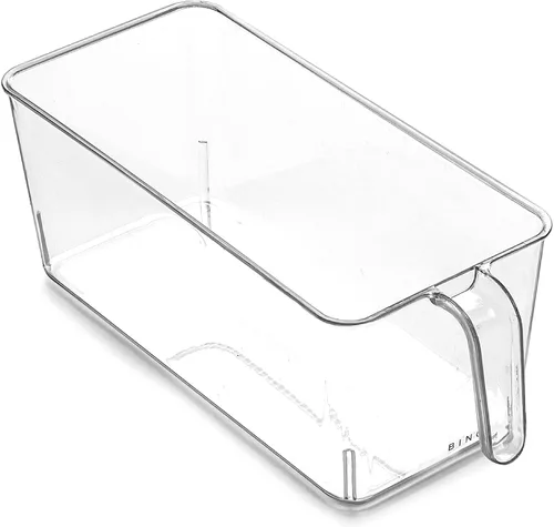 Vista 9 de BINO Organizador de almacenamiento transparente LA COLECCIÓN DEL PORTADOR Contenedores transparentes para organizar con asas integradas