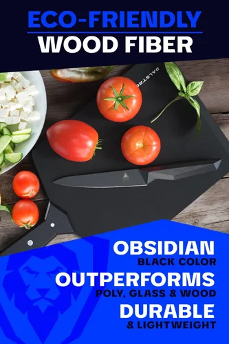 Vista 9 de Dalstrong Tabla mediana para cortar y servir - Negro obsidiana