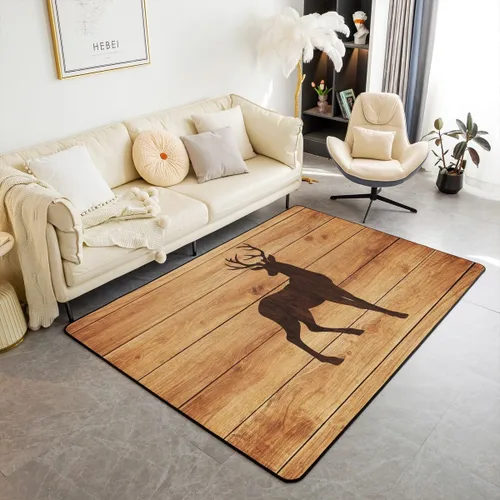 Vista 31 de Castle Fairy Bear Family - Alfombra antideslizante de 3 x 5 pies, diseño de animales salvajes, color negro, para niños, adolescentes y adultos