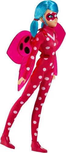 Vista 2 de Bandai Milagrosa mariquita y gato negro juguetes articulados 10.2 in muñeca de moda con accesorios Marinette Superhero Cosmobug Figurine