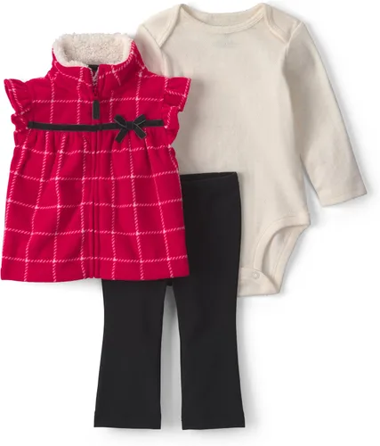 Vista 25 de Carter's Conjunto de pantalón de 3 piezas para bebé niña Floral verde