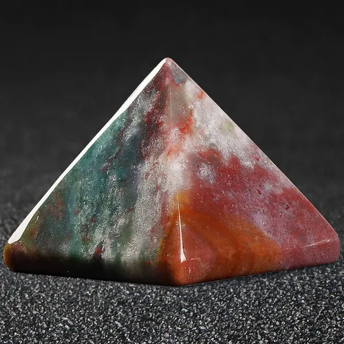 Vista 8 de SMQ Piedras de chakra piramidales de orgón de cristal citrino de 1.6 pulgadas, generador de piedras preciosas talladas a mano, generador de Engrgy