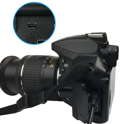 Vista 3 de Sqrmekoko Cable de transferencia de datos de interfaz USB compatible con Nikon Digital SLR D3300 D750 D5300 D7200 D3200, Coolpix L340 L32 A10