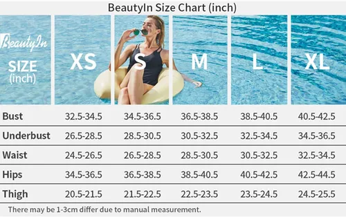 Vista 9 de beautyin Traje de baño Boyleg de una pieza para mujer con espalda cruzada