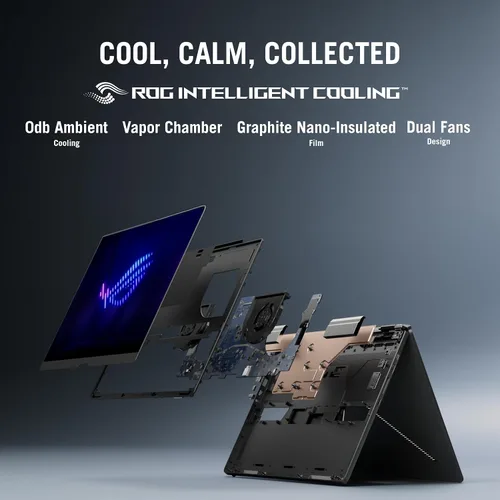 Vista 6 de ASUS ROG Zephyrus Duo Pantalla táctil dual desmontable de 16 pulgadas 3K OLED ROG Nebula HDR 120Hz Copilot+ PC Gaming Notebook Intel Core Ultra 9