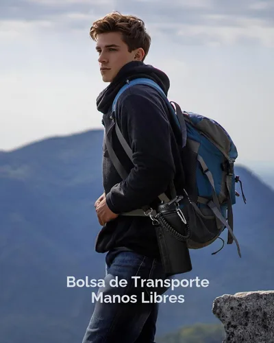 Vista 6 de Topre Botella de agua aislada de 32 onzas, botella de agua al vacío de acero inoxidable, sin BPA y a prueba de fugas - con asa de paracord, correa
