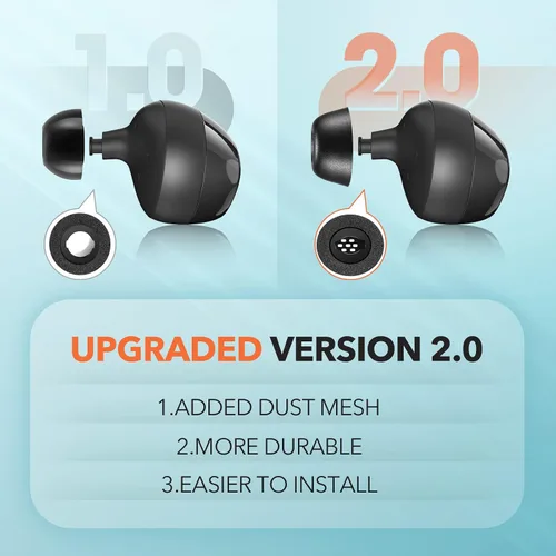 Vista 3 de Puntas de espuma viscoelástica para Samsung Galaxy Buds Pro / Plus, sin dolor de silicona en las orejas, almohadillas de repuesto antideslizantes