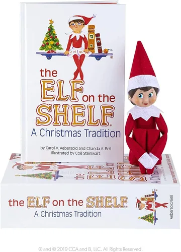 Vista 3 de The Elf on the Shelf: Una tradición navideña con Blue Eyed Girl North Pole Pixie-Elf Box Set Plus Bonus un DVD de Elf Story