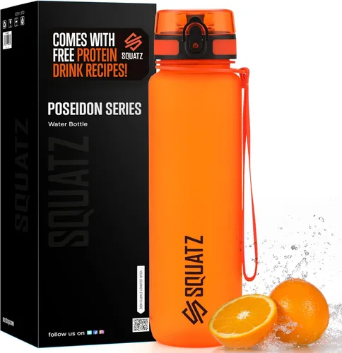 Vista 13 de SQUATZ Poseidon Series - Botella de agua deportiva de 78 onzas – Botella de agua deportiva de gran volumen de boca ancha para gimnasio, con hebilla