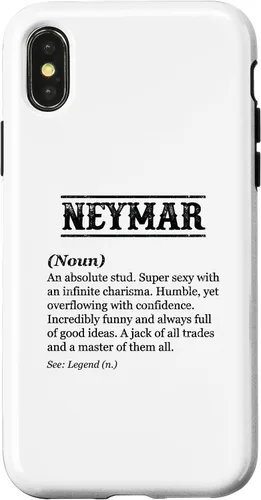 Vista 5 de Neymar - Definición de nombre Frase divertida - Funda personalizada para iPhone 17 para hombre