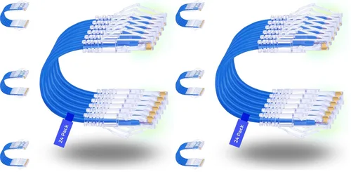 Vista 18 de Rapink Patch Cables Cat6/ Cat6a - Cable de conexión Ethernet Cat6 / Cat6a, compatible con 10G, cable de conexión Cat 6 sin enganches para panel