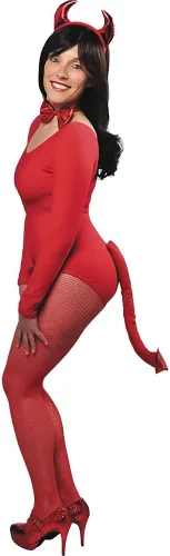 Vista 3 de Amscan Accesorios para disfraz de diablo rojo (3 piezas) - Irresistiblemente encantador y tentador - Perfecto para Halloween y fiestas temáticas